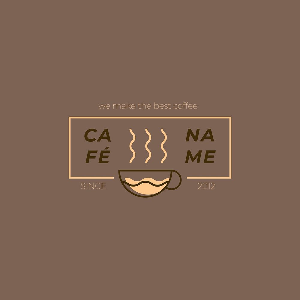 Coffee shop badge logo vector
