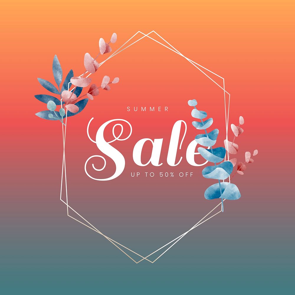 Sale up to 50% discount vector