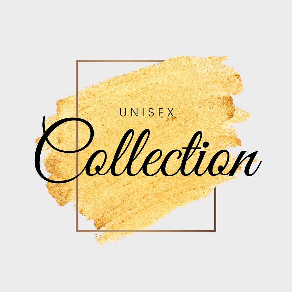 Unisex collection store badge vector