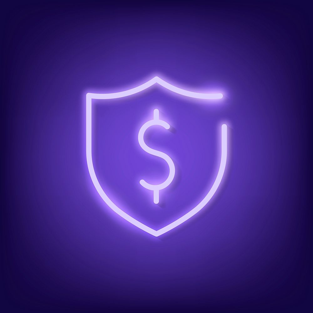 Cryptocurrency security design element vector