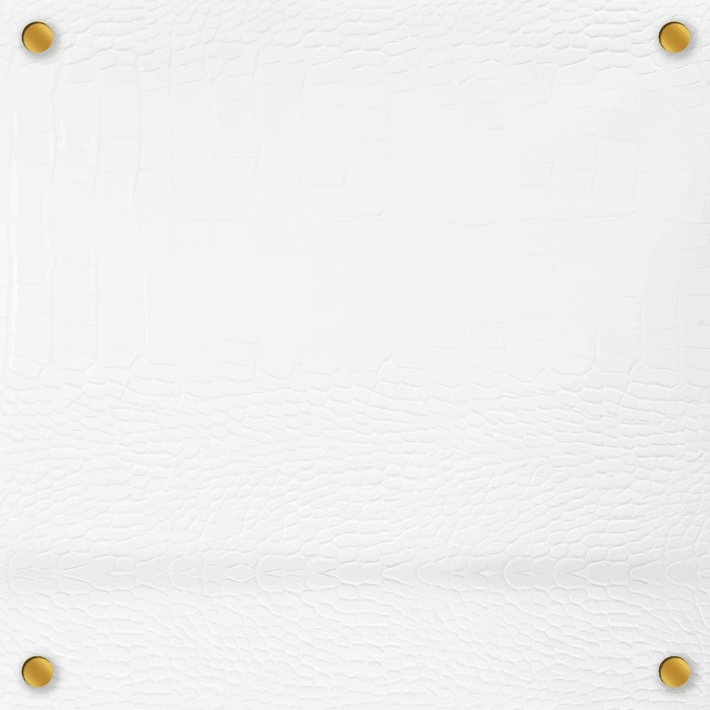 White leather texture background template vector