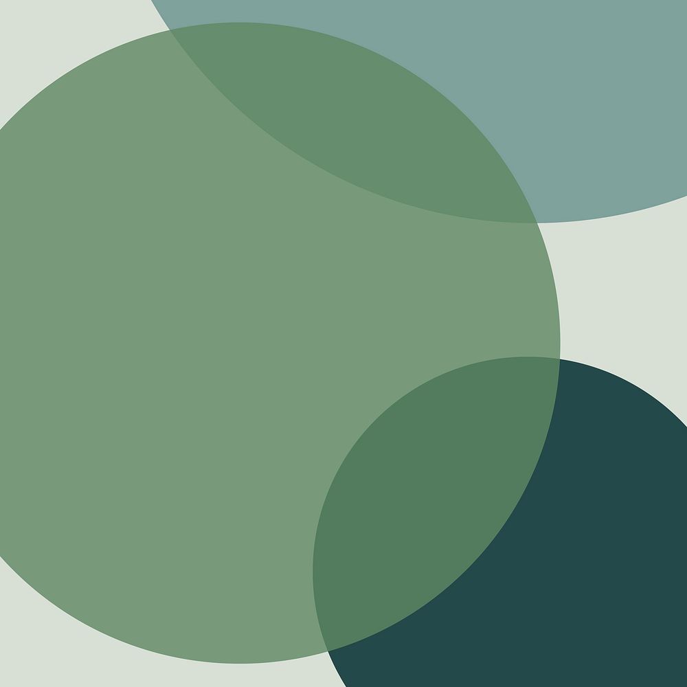 Overlapping circles background vector