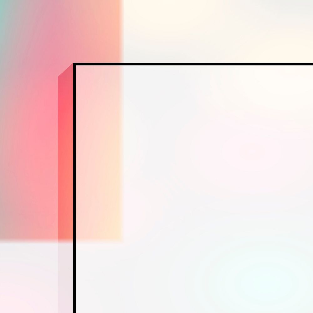 Blank geometric frame design vector