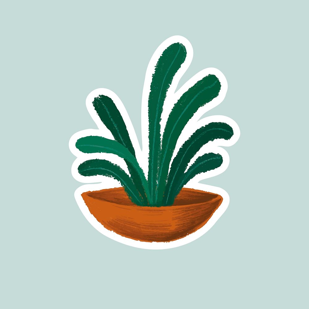 Indoor plants sticker