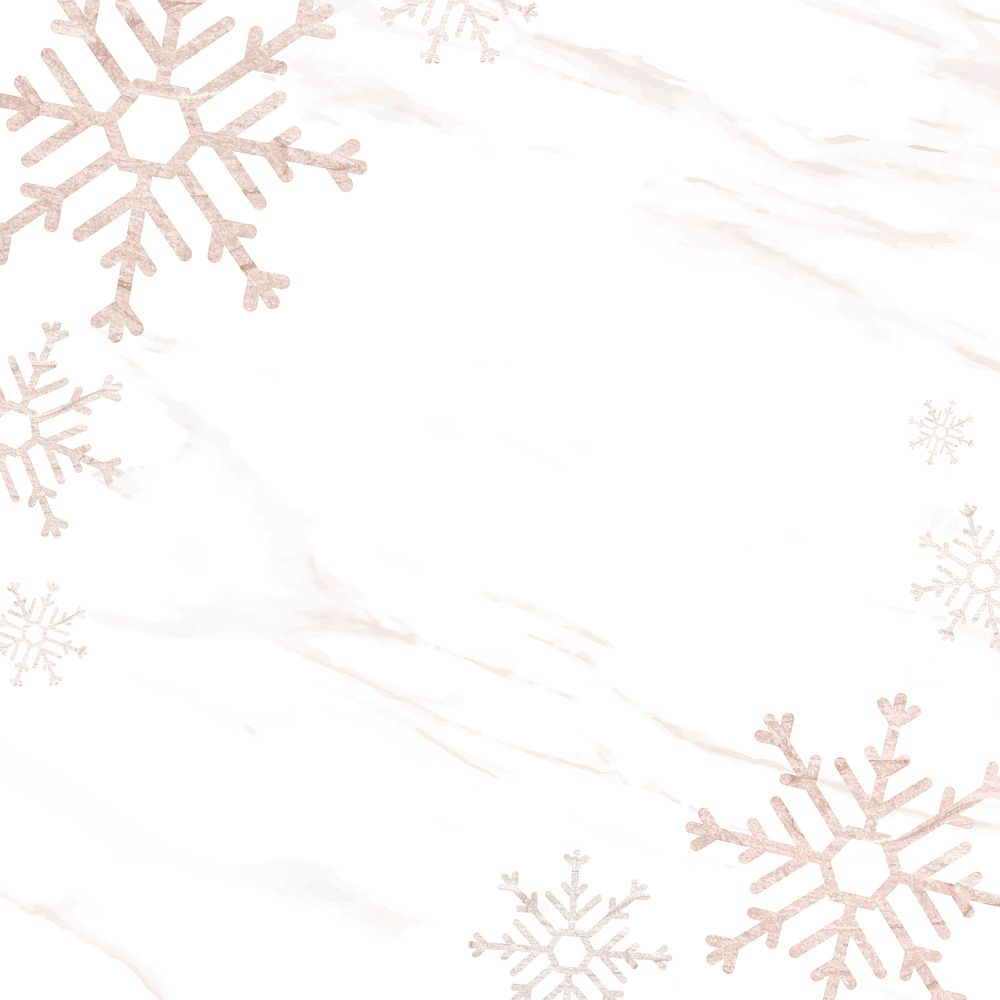 Snowflakes patterned on white background vector