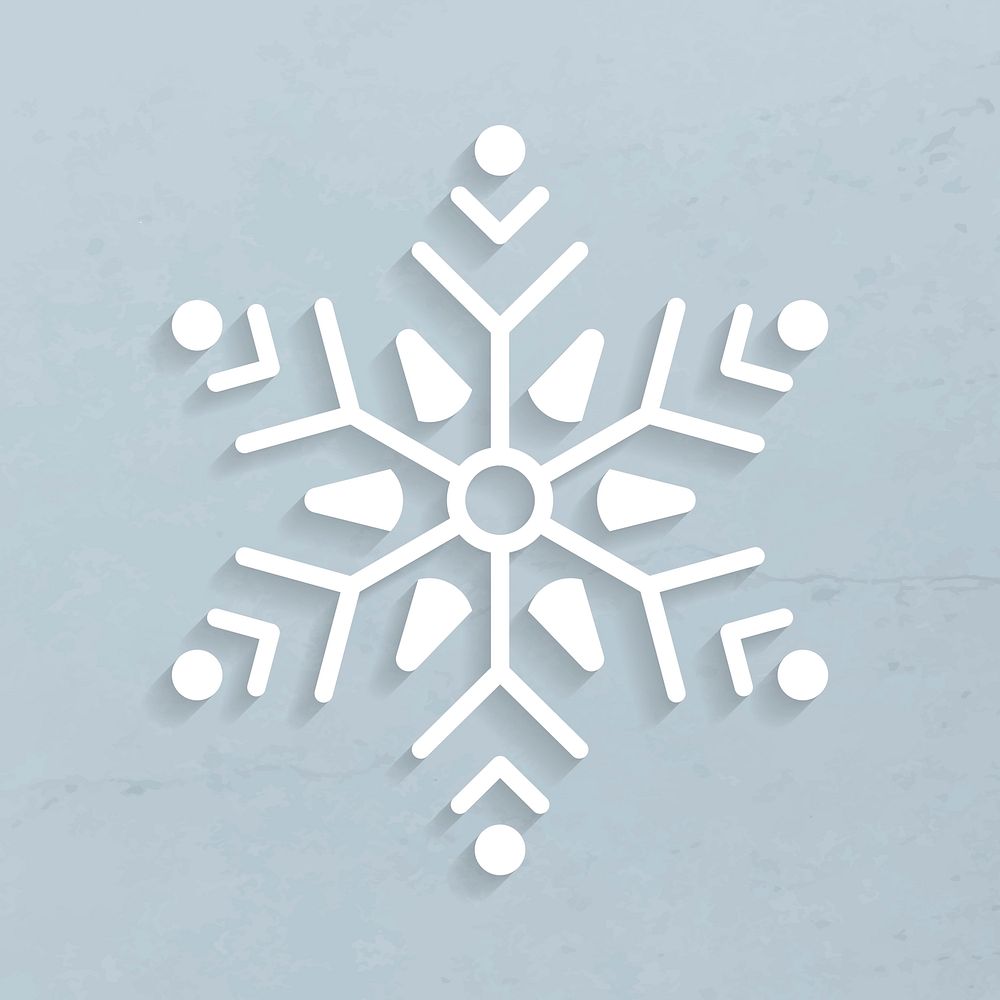 Christmas snowflake social ads template illustration