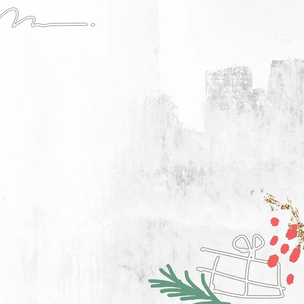 Christmas decorations on stained background vector