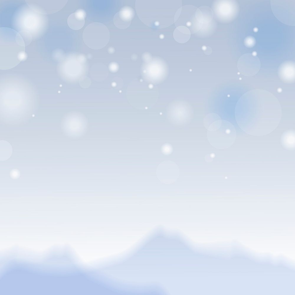 Watercolor painting of a snow scene vector