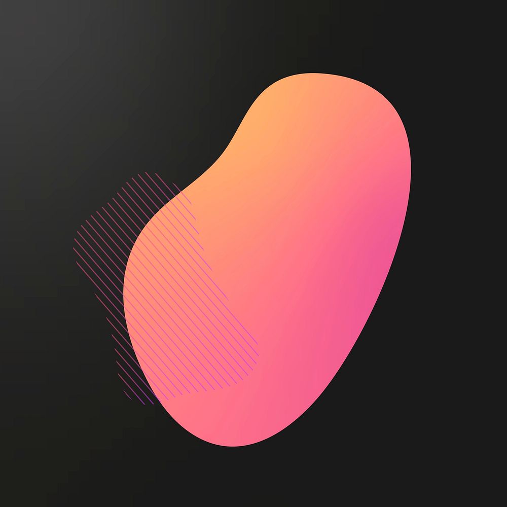 Colorful gradient element with lines