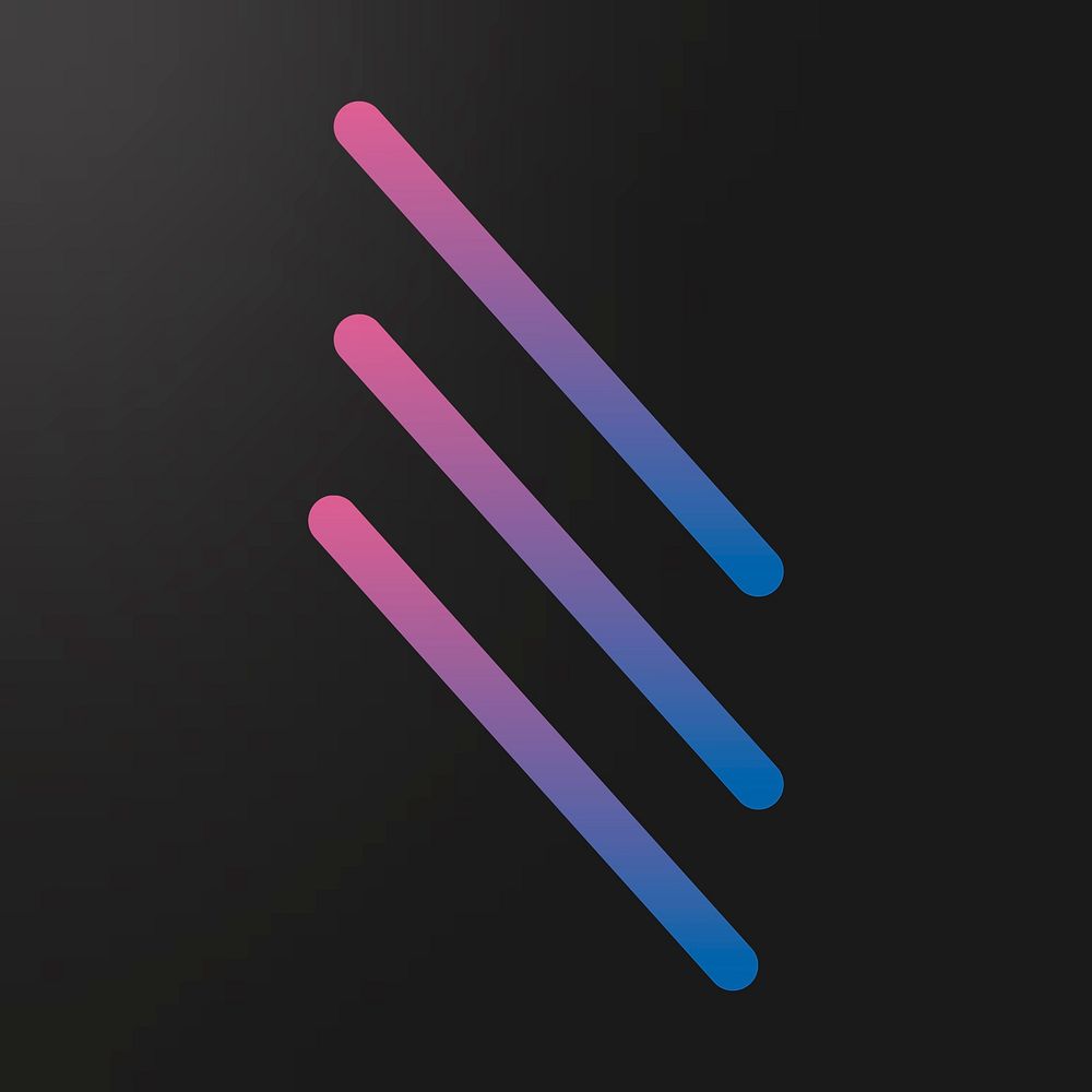 Colorful line gradient element