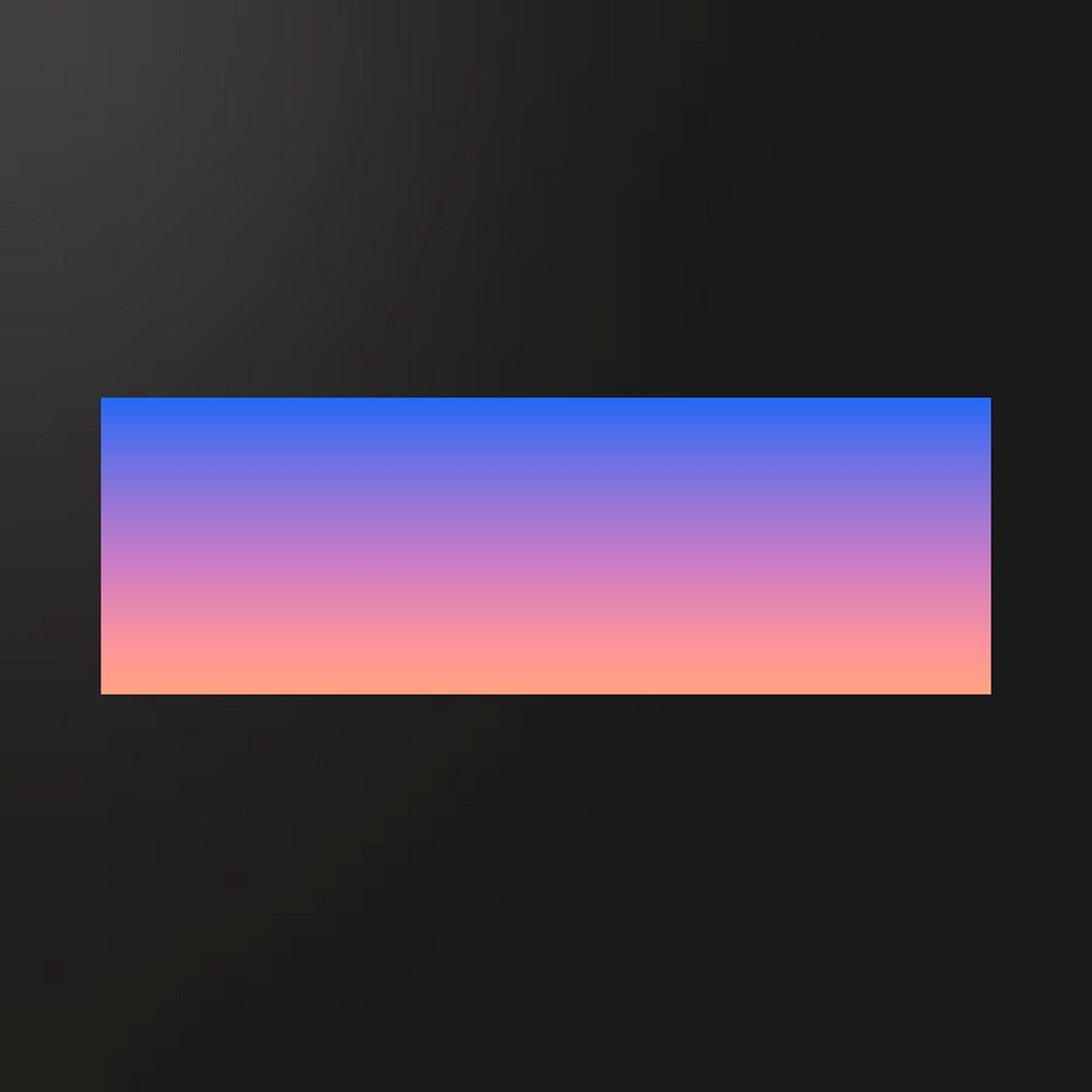 Colorful rectangle gradient element vector