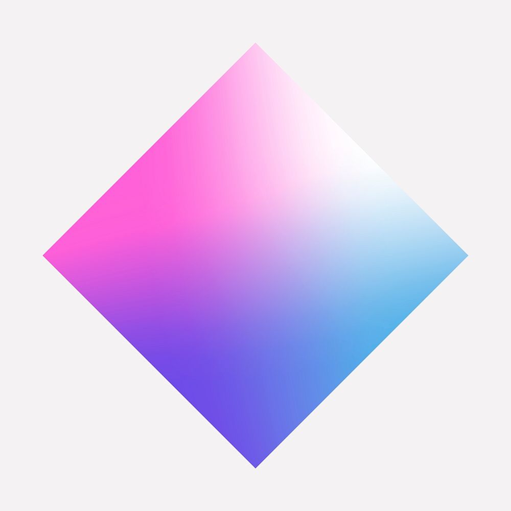 Colorful rhombus gradient element vector