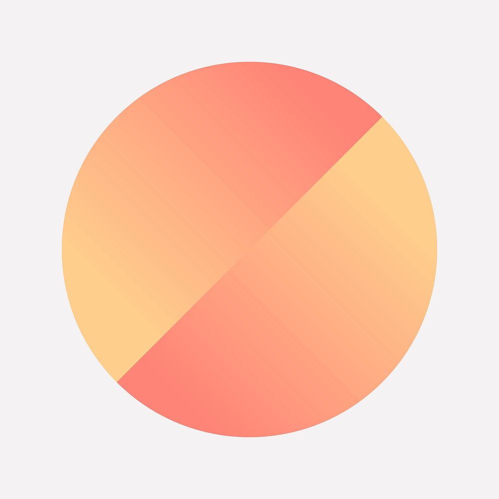 Colorful round gradient element vector