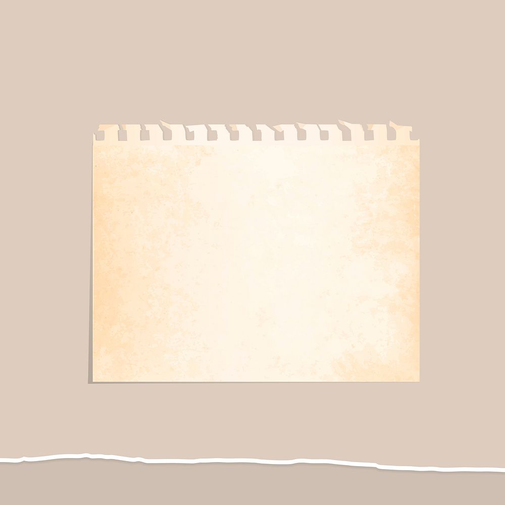 Old paper note design illustration