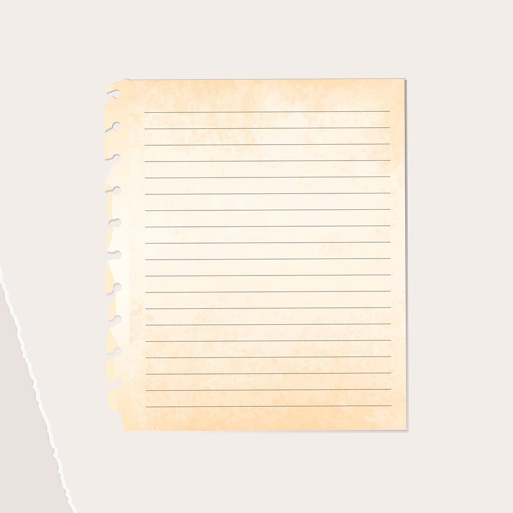 Old paper note social ads template illustration