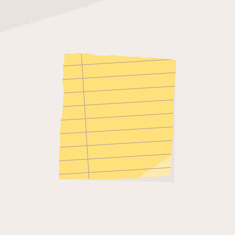 Yellow square paper note social ads template illustration