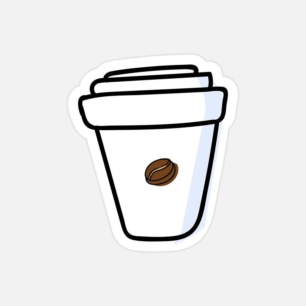 Coffee paper cup design vector