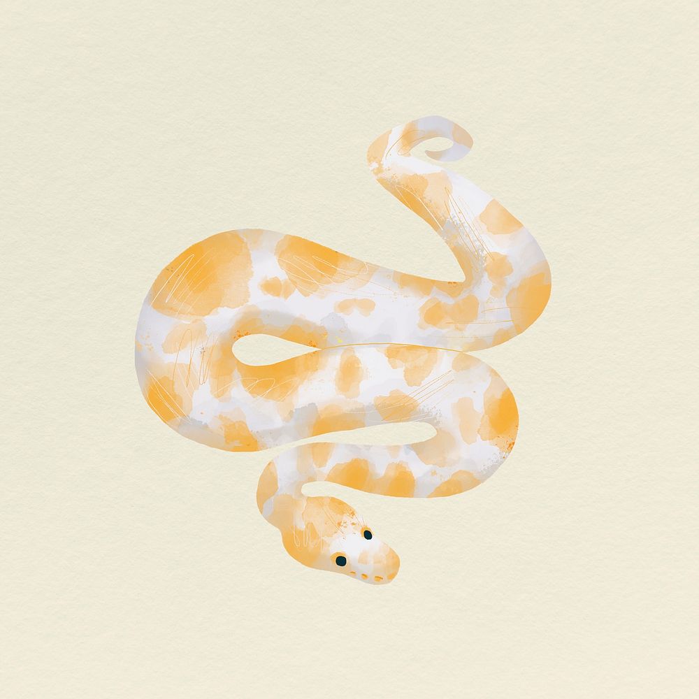 Ball Python on a beige background vector