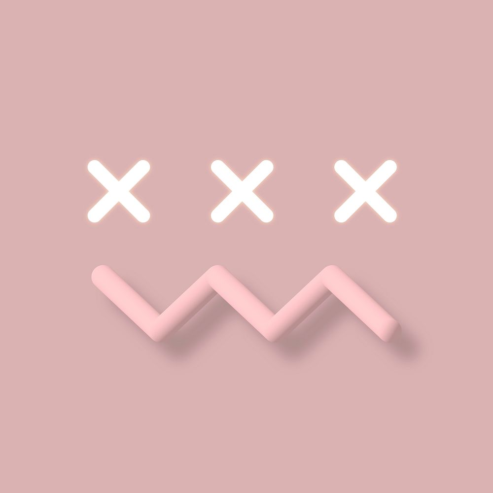 Zig zag line on a pastel pink background vector 