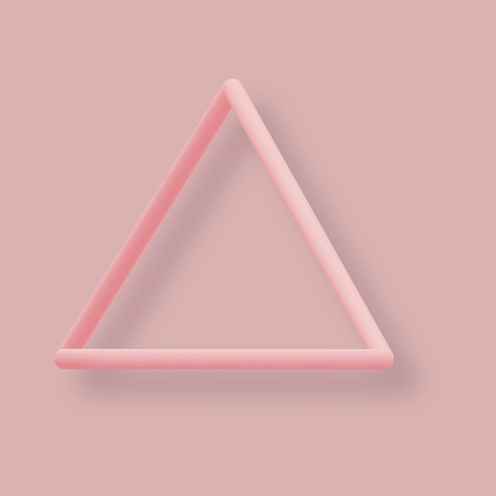 Pastel pink triangle on a grid background social banner