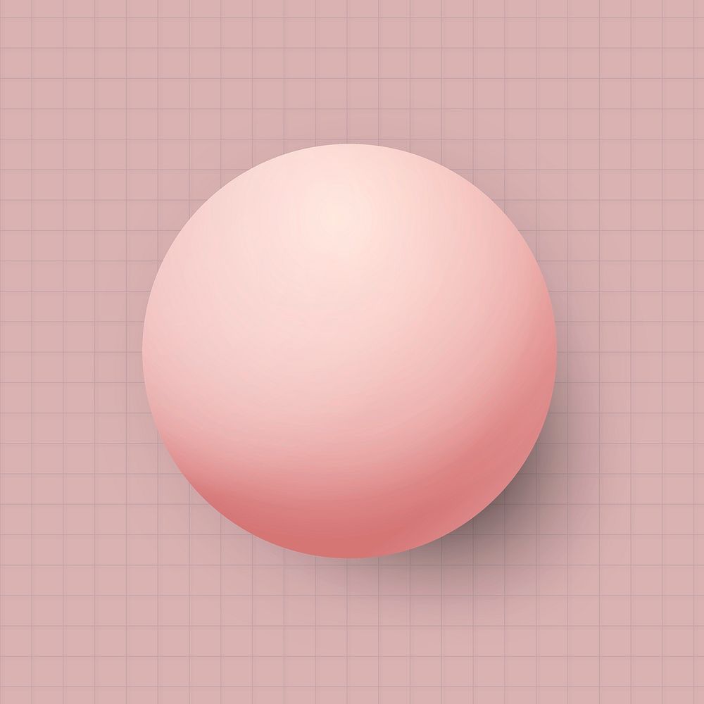 Pastel pink circle on a grid background social banner