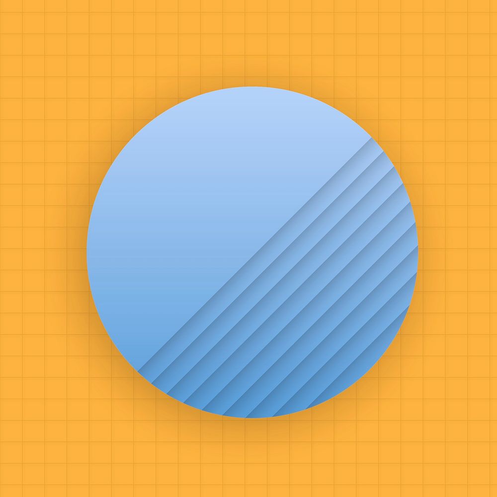 Blue circle on a grid background social banner