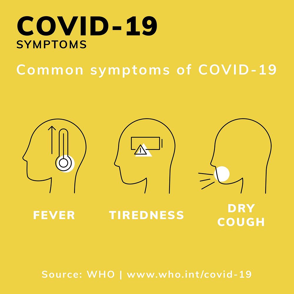 Common covid-19 symptoms to watch out for vector