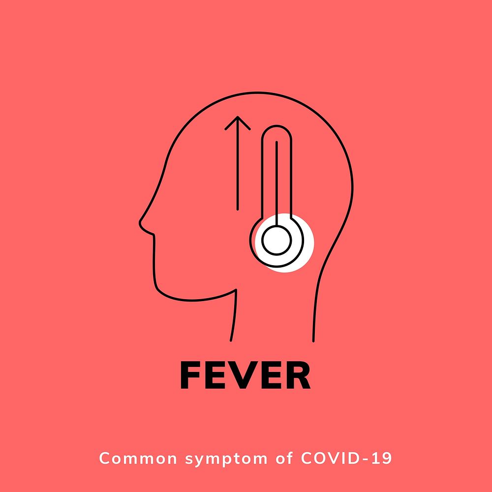 Fever, covid-19 symptoms to watch out for vector