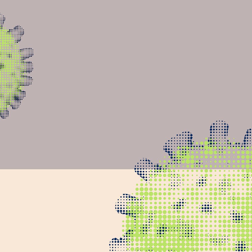 Halftone coronavirus background vector