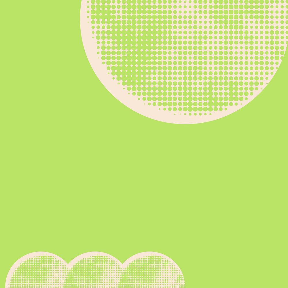 Halftone coronavirus on light green background vector