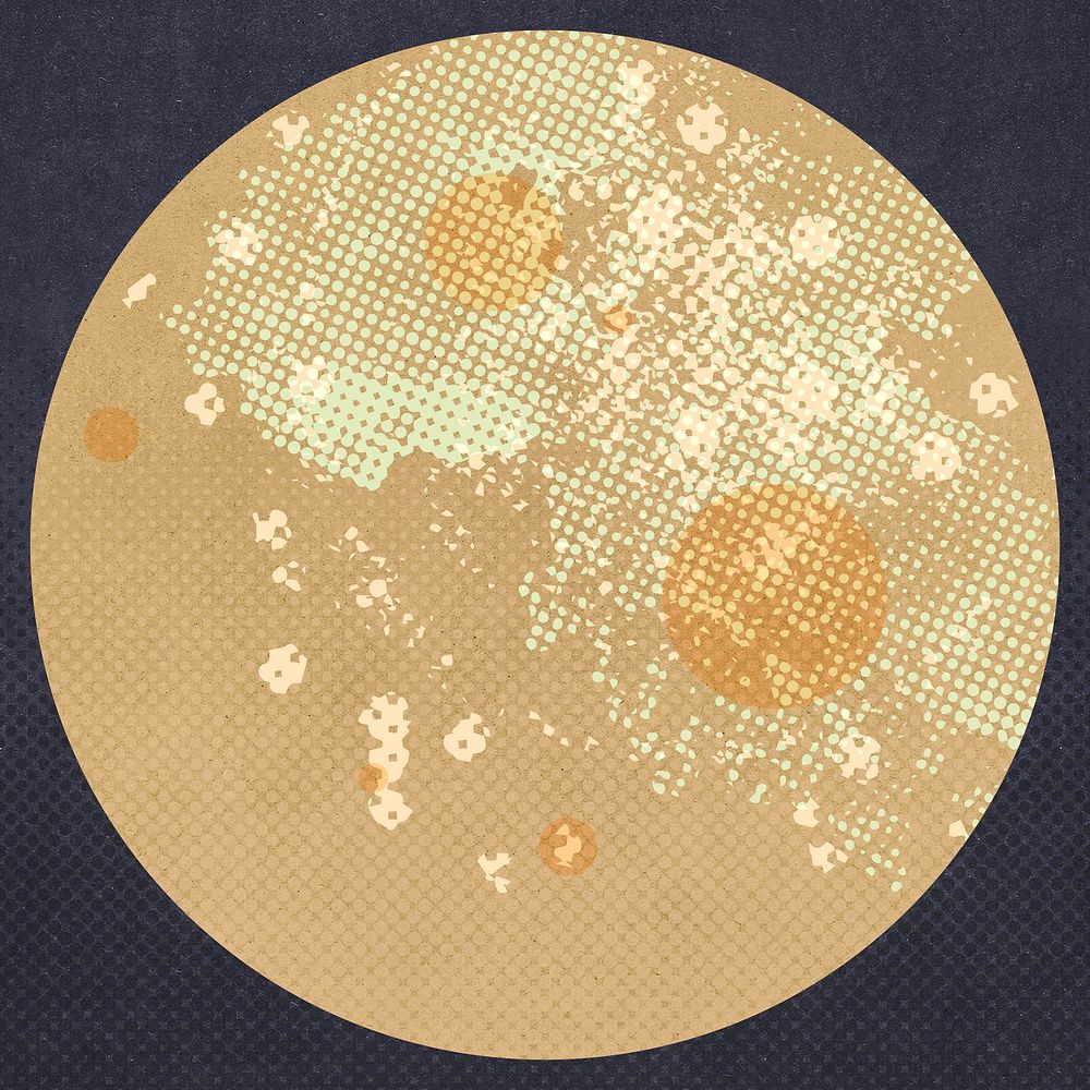 Coronavirus cells under microscope background illustration