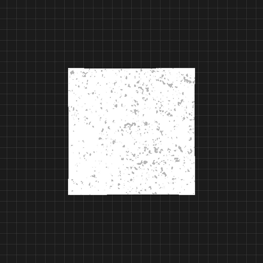 Distorted white geometric square on a black background vector 