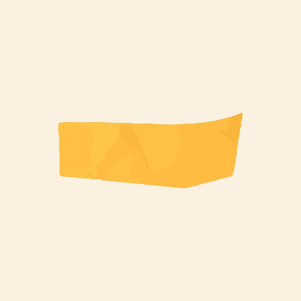 Yellow minus sign paper cut icon  vector
