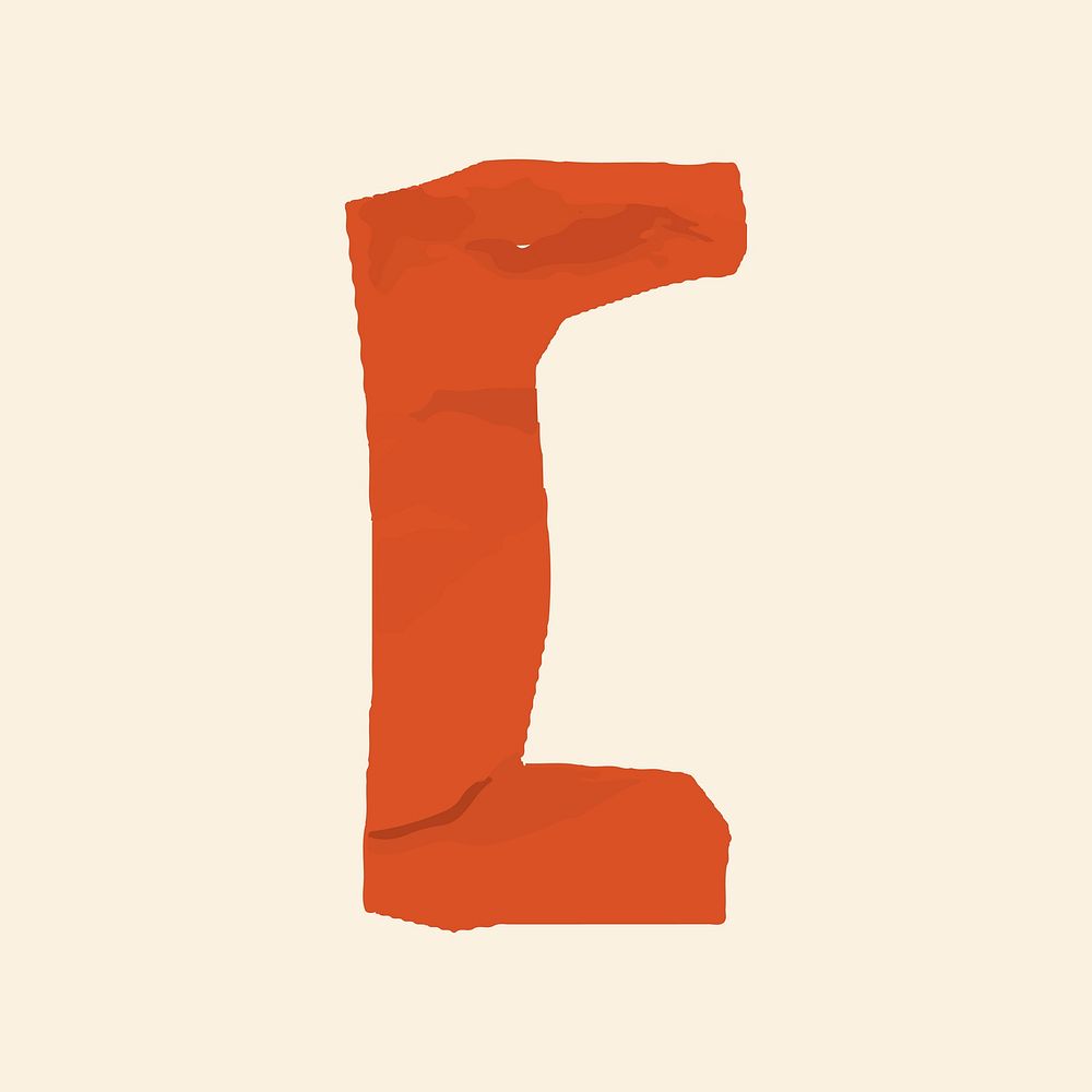 Square brackets sign paper cut symbol vector