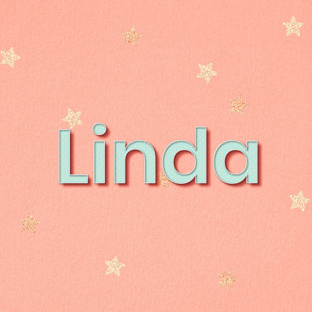 Linsa lettering word art typography vector