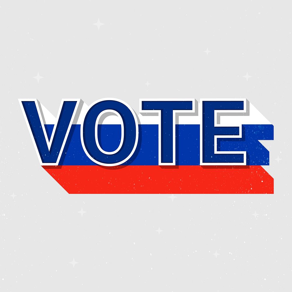 Russia election vote text vector democracy