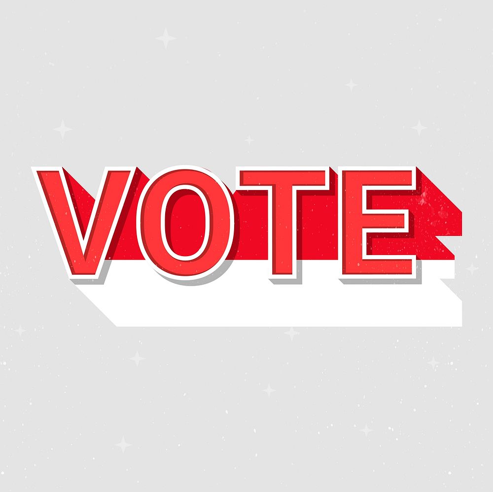 Indonesia Election Vote Text Vector | Premium Vector - Rawpixel