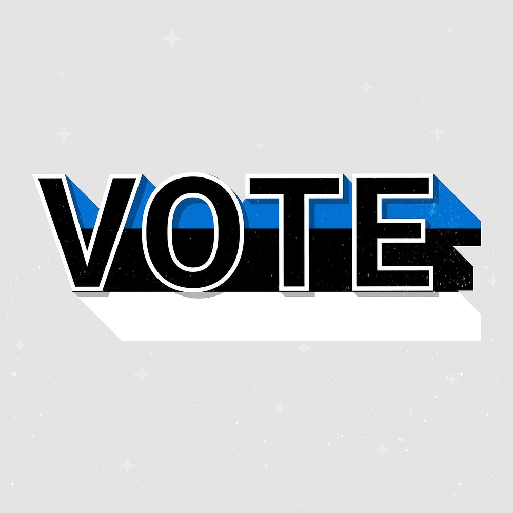 Estonia election vote text vector democracy