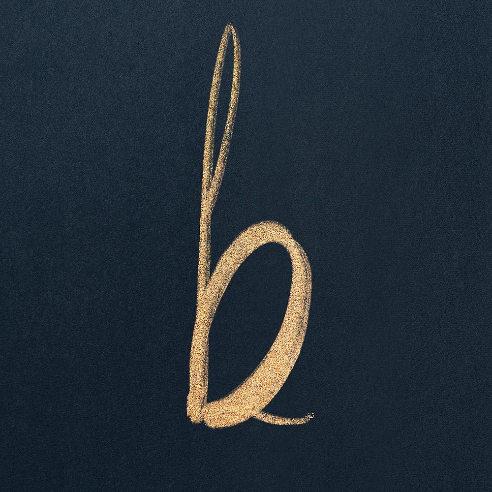 Hand drawn letter B lettering typography font