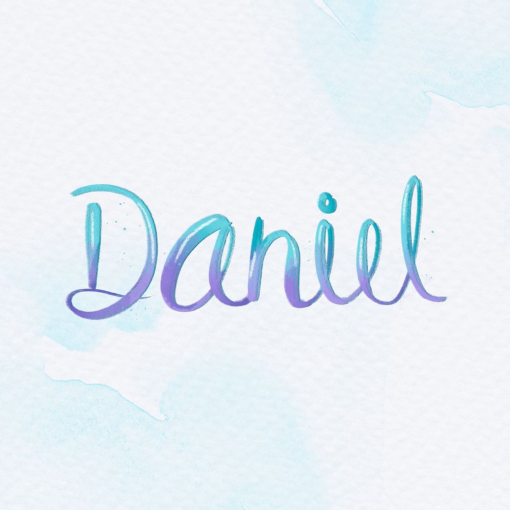 Cursive Daniel two tone psd font typography