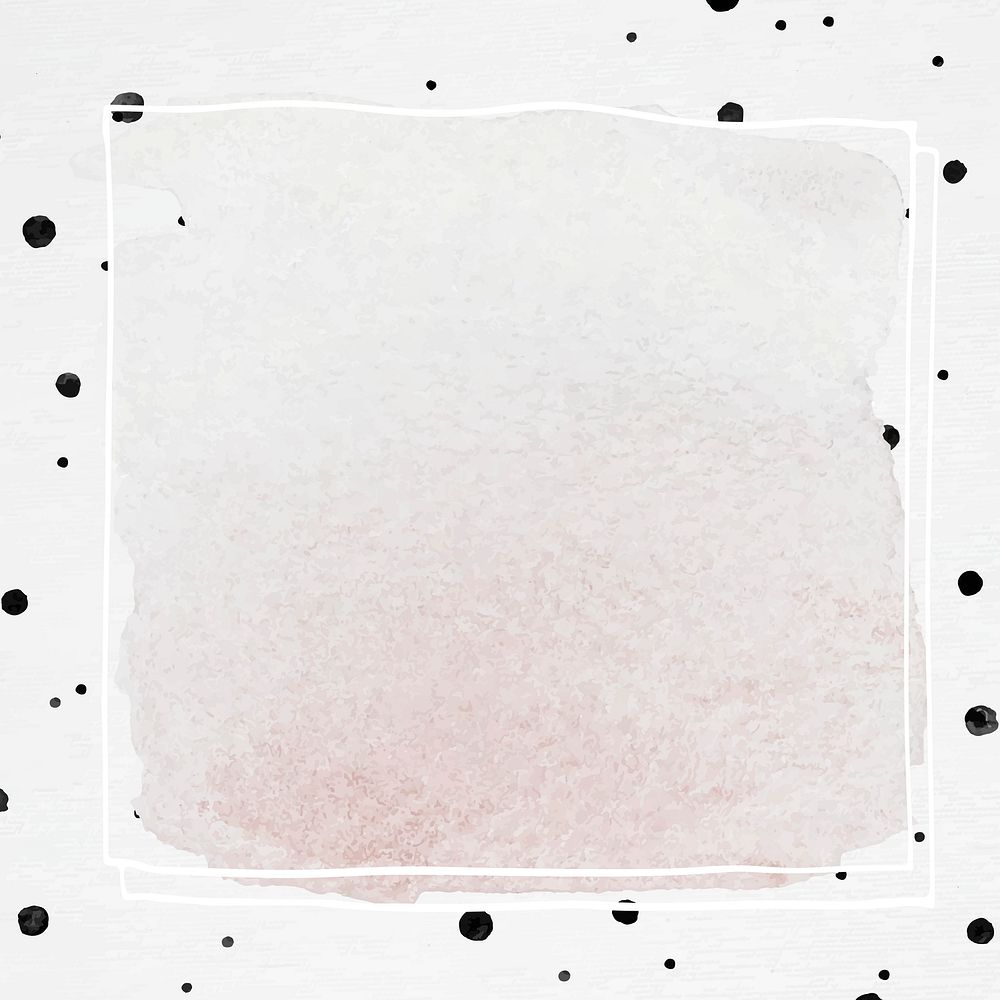 Ink frame psd with polka dot brush patterned background