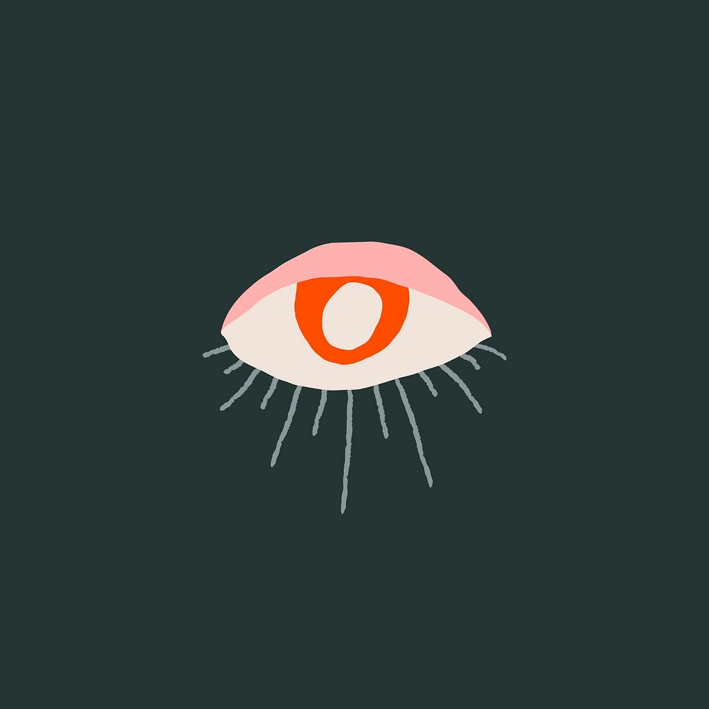 Alchemy eye icon psd mystic clipart illustration minimal
