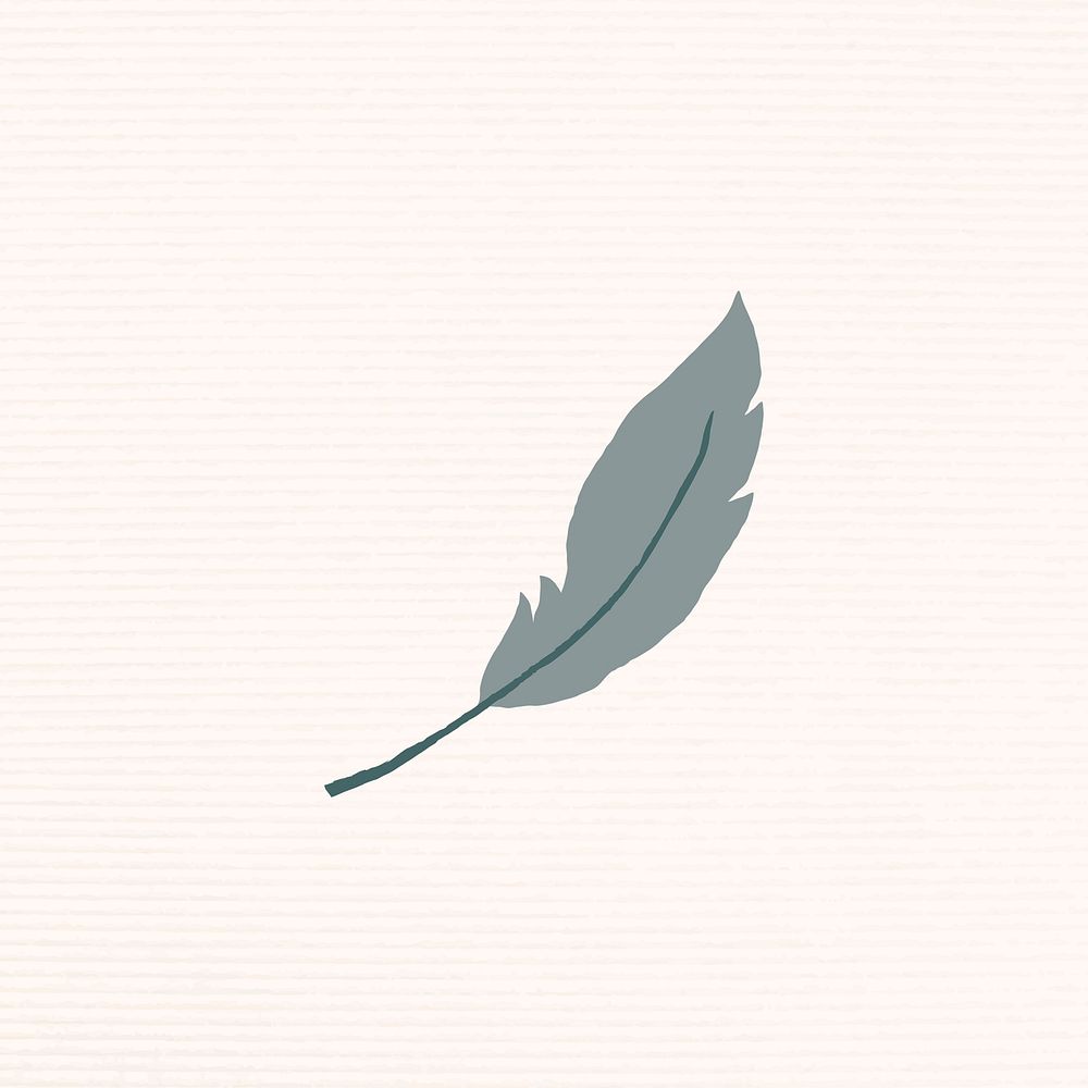 Alchemy feather symbol psd mystic sticker illustration minimal