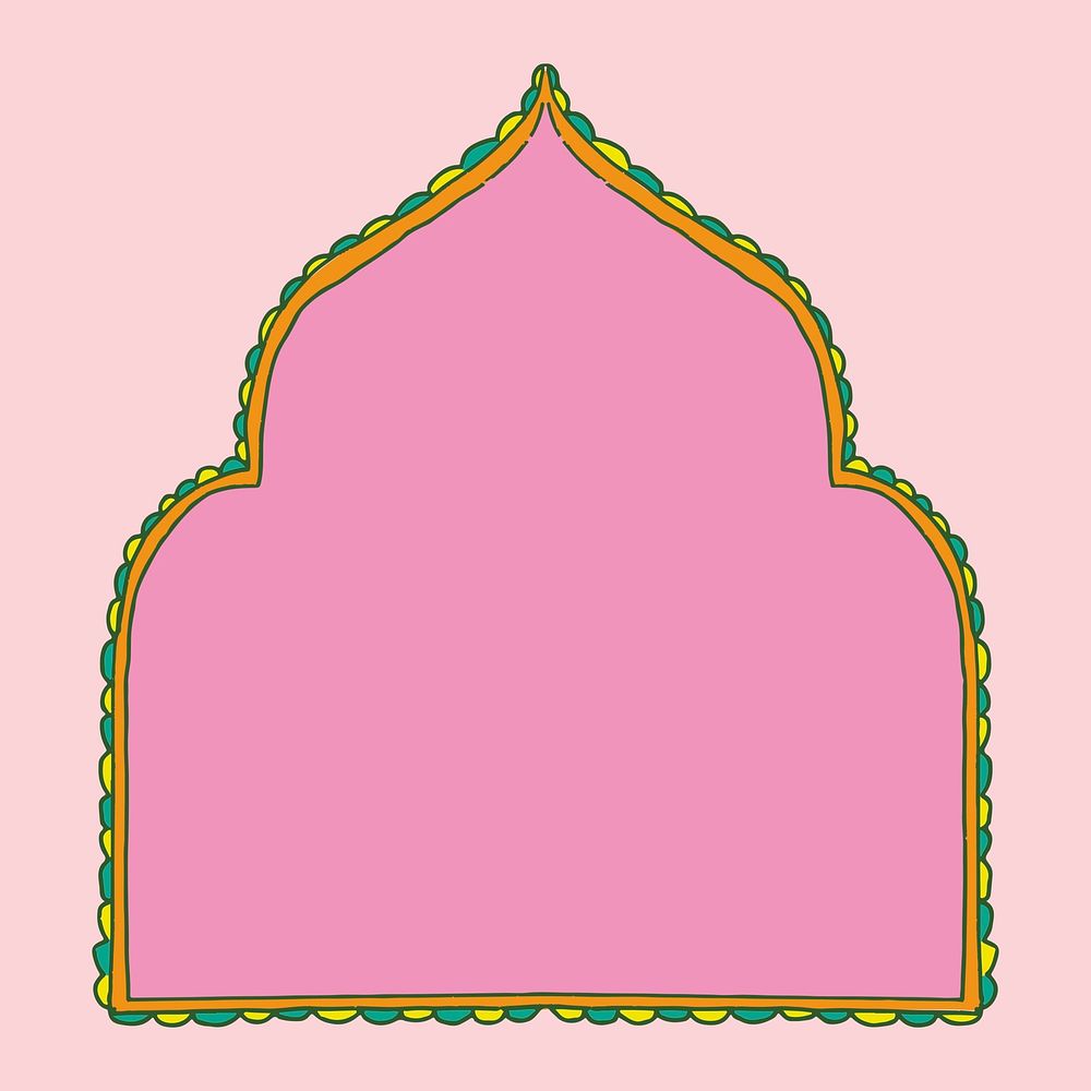 Diwali Indian rangoli vector frame design
