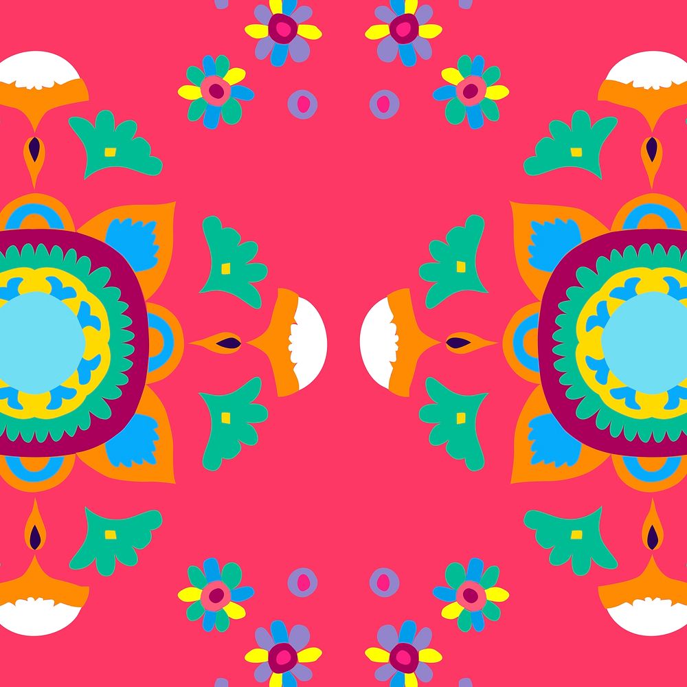 Diwali Indian mandala patterned vector background