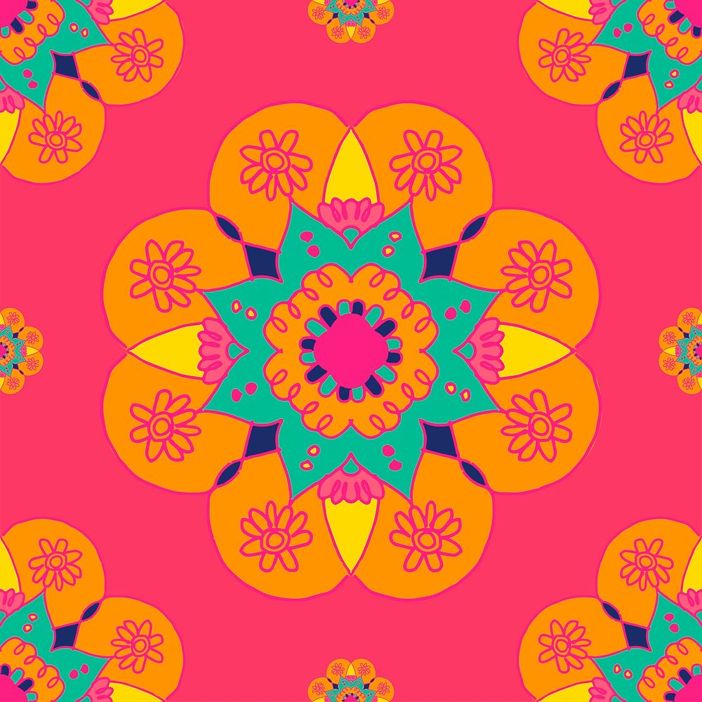 Diwali Indian rangoli mandala pattern background