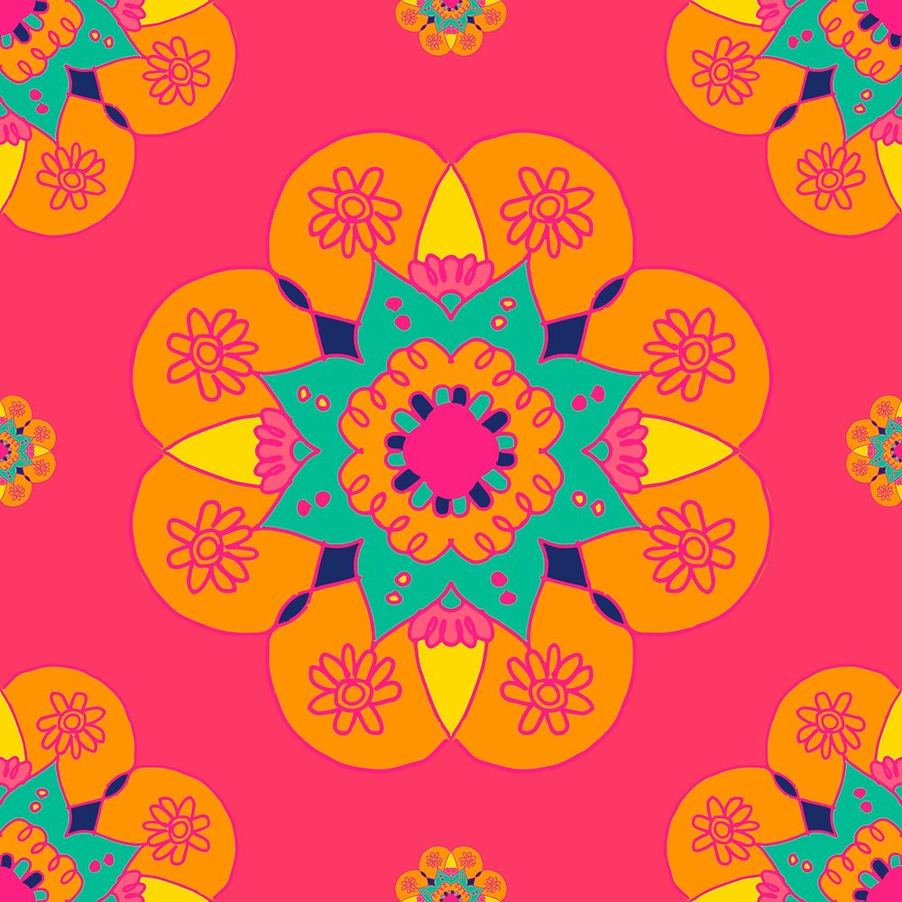 Diwali Indian rangoli mandala psd pattern background