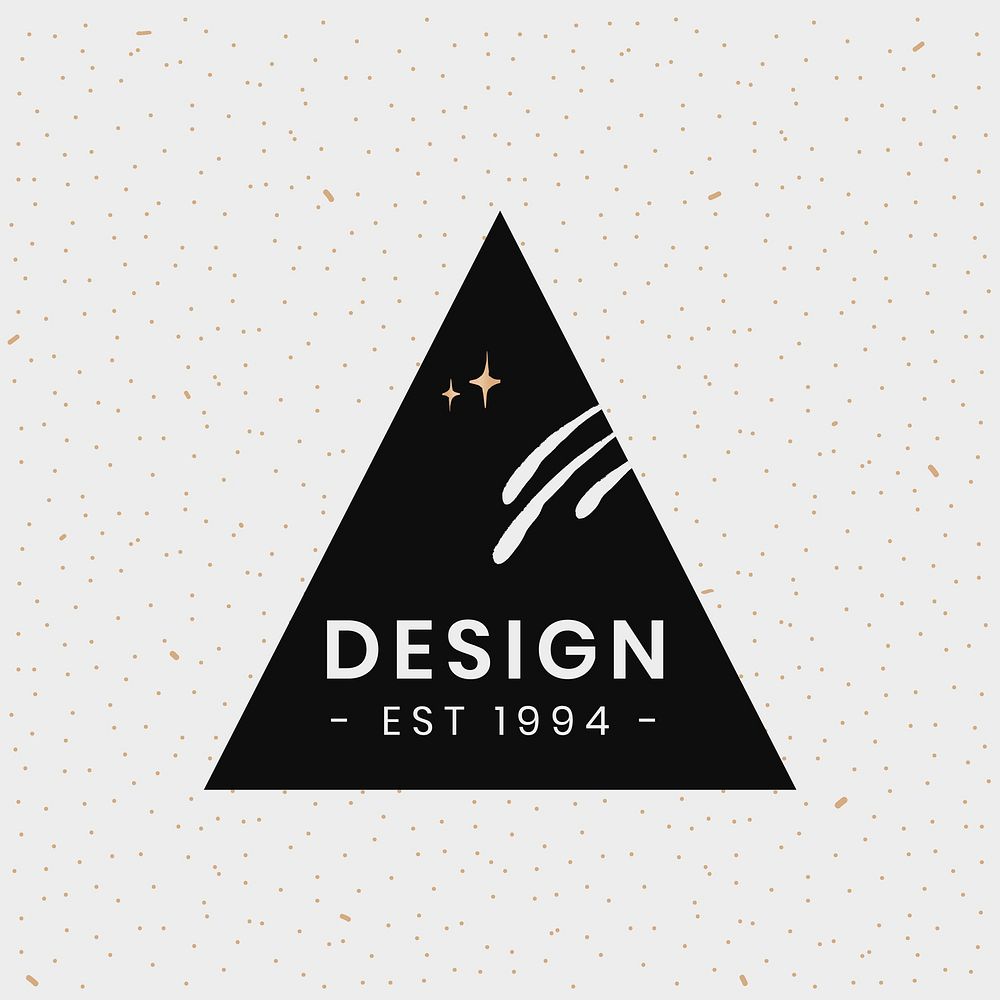Logo vector design est 1994 galaxy triangle