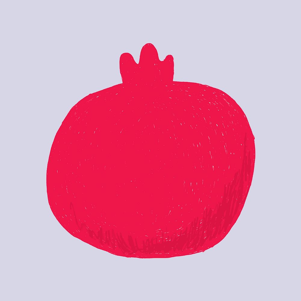 Hand drawn pomegranate fruit illustration