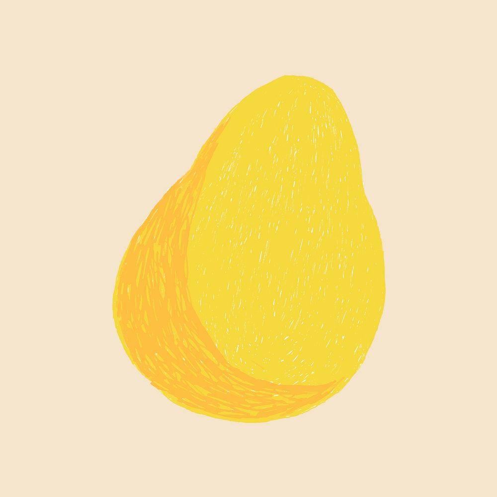 Hand drawn pear fruit illustration